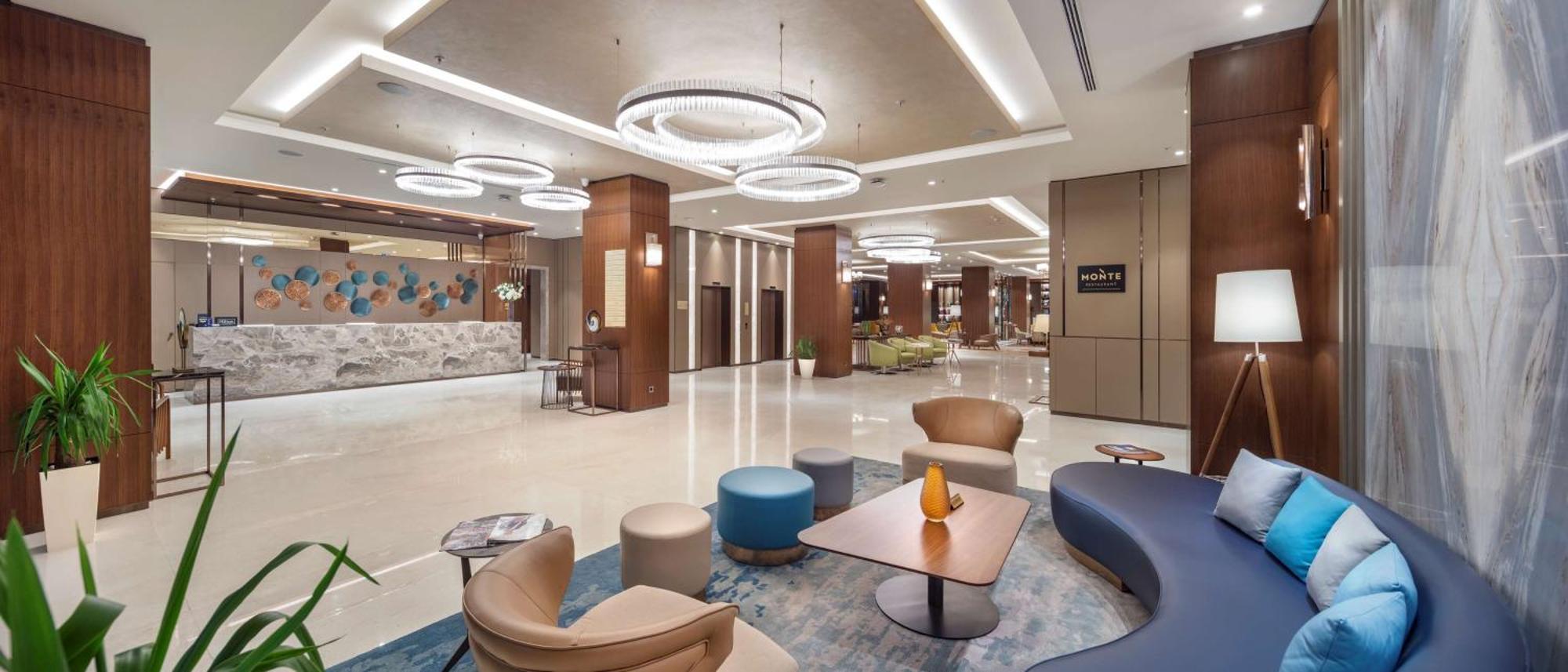 Hotel Doubletree By Hilton Skopje Extérieur photo Lobby